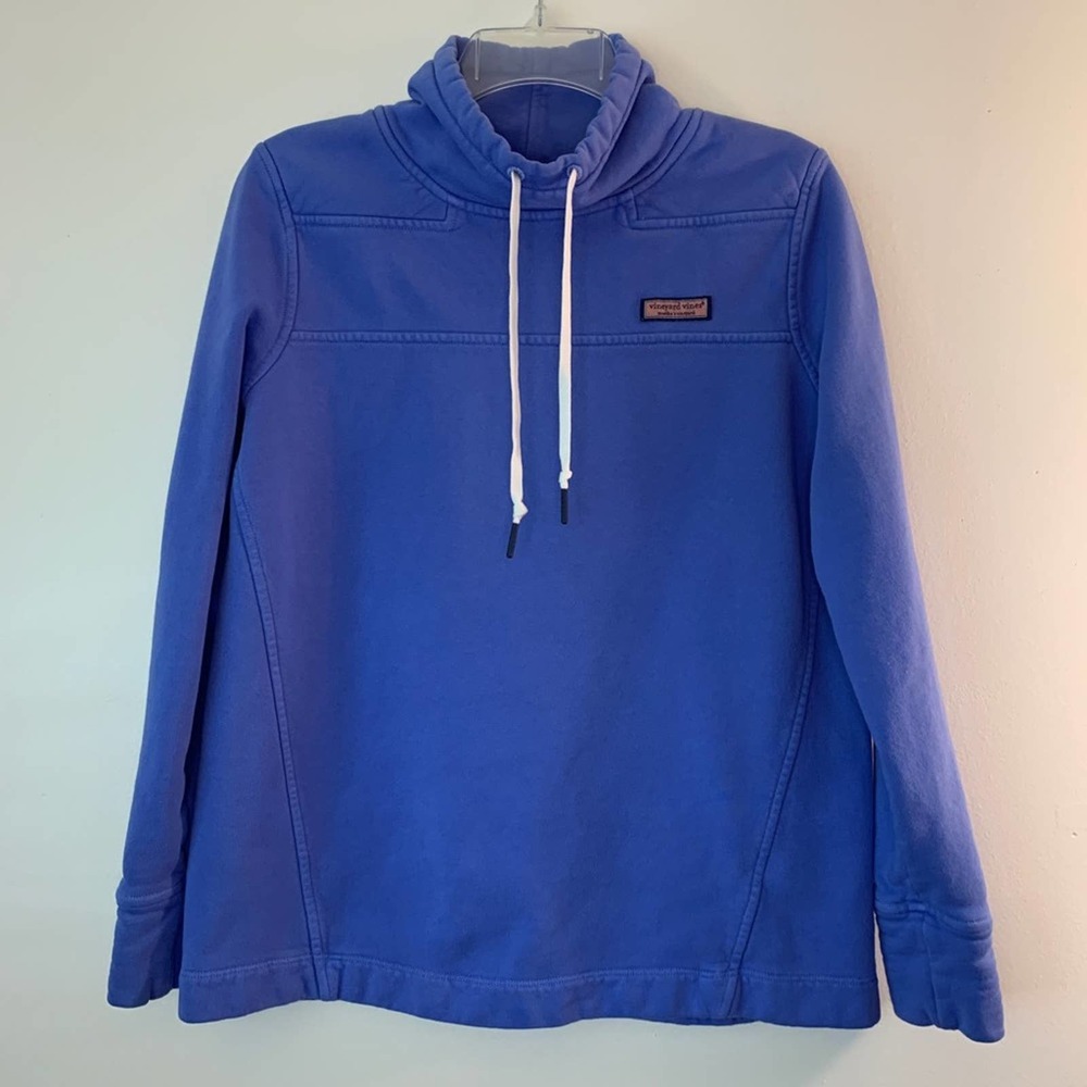 Vineyard Vines Blue Sweatshirt with White Drawstrings